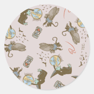 Sticker Rond Merveilleux Magicien d'Oz™ Sorcière Méchante™ Moti