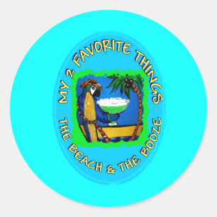 STICKER ROND MES 2 CHOSES PRÉFÉRÉES