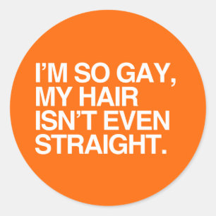STICKER ROND MES CHEVEUX NE SONT MÊME PAS DROITS