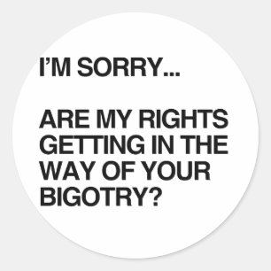 STICKER ROND MES DROITS SONT-ILS SUR MON CHEMIN
