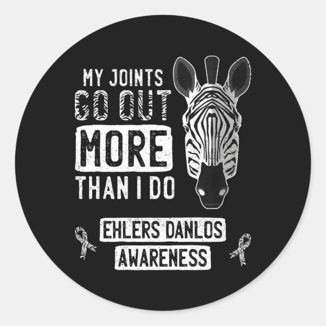 Sticker Rond Mes Joints Sortez Ehlers-Danlos Syndrome Eds Award (Devant)