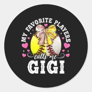 Sticker Rond Mes joueurs préférés m'appellent Gigi Bysebyll Sof