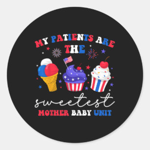 Sticker Rond Mes Patients Sont La Mère La Plus Douce Byby