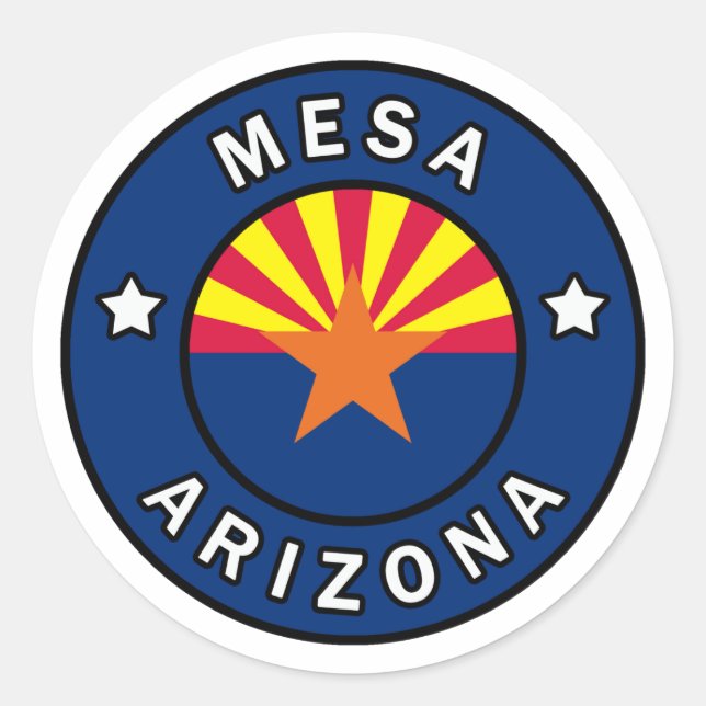 Sticker Rond Mesa Arizona (Devant)