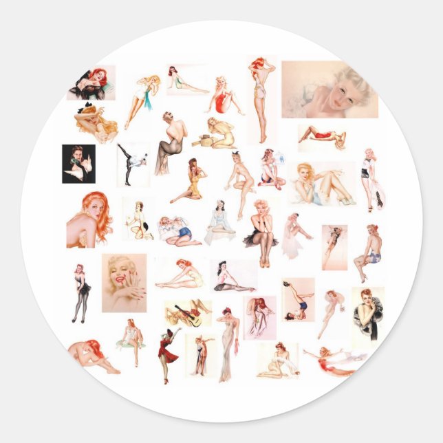 Sticker Rond Mesdames, Mesdames ! (Devant)