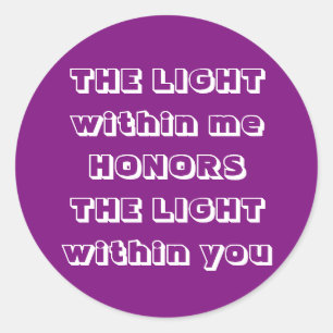 Sticker Rond Message de bienvenue