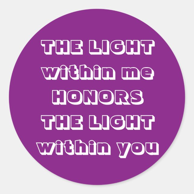 Sticker Rond Message de bienvenue (Devant)