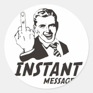 STICKER ROND MESSAGE INSTANT