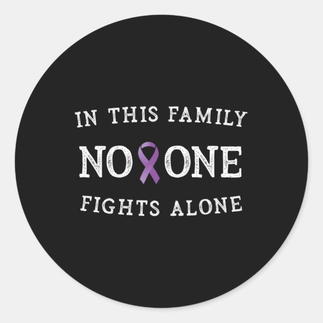 Sticker Rond Message positif Sensibilisation au cancer pancréat (Devant)