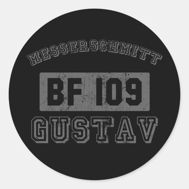 Sticker Rond Messerschmitt BF109 (Devant)