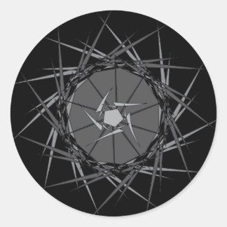Sticker Rond Métal