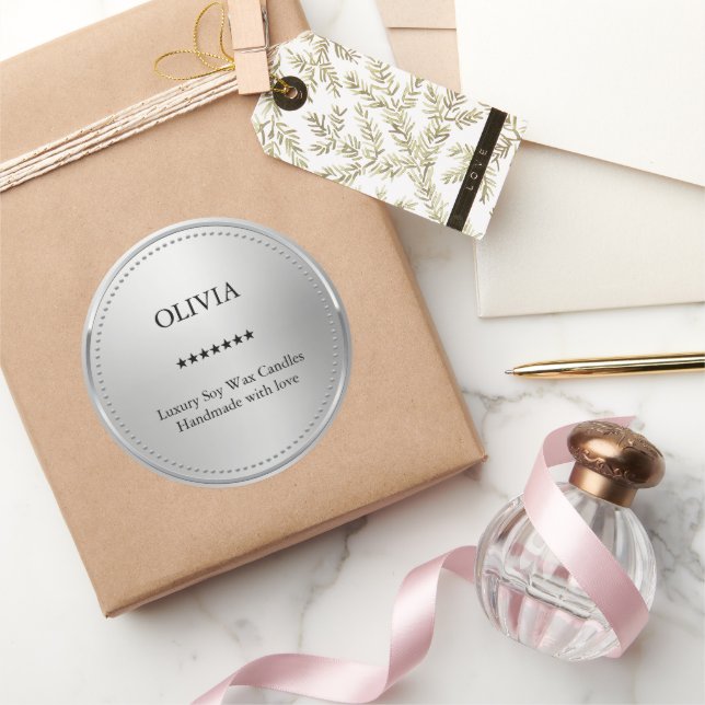 Sticker Rond Métallique (Cadeaux)