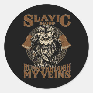 Sticker Rond Métier d'être céleste slave Païens Slaves P