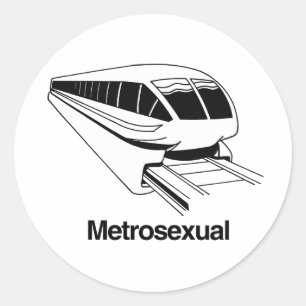 Sticker Rond Métrosexuel