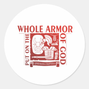 STICKER ROND METS SUR TOUT L'ARMEUR DE DIEU