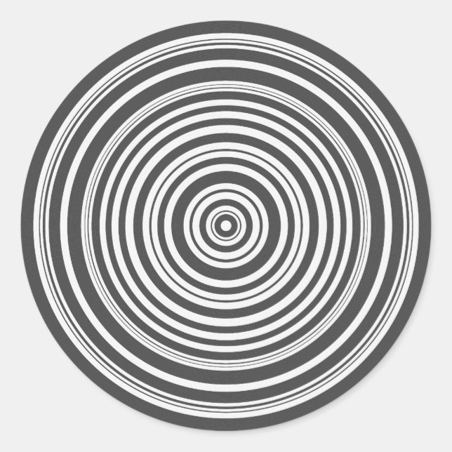 Sticker Rond Mettez un autre disque dessus (Devant)