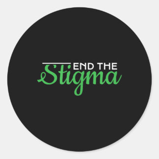 Sticker Rond Mettre fin à la stigmatisation, la sensibilisation