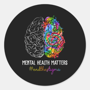 Sticker Rond Mettre fin à la stigmatisation Tal Health Matters 