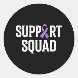 Sticker Rond Mettre fin à la surdose de soutien de l'équipe de 