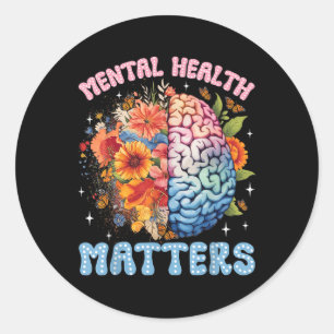 Sticker Rond Mettre Un Terme À La Stigmatisation Florale Santé