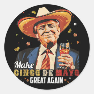 Sticker Rond Mexicain Rendre Fantastique Cinco De Mayo