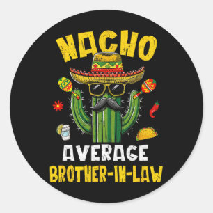 Sticker Rond Mexicaine Cinco De Mayo Nacho Moyenne Frère-en-Bel