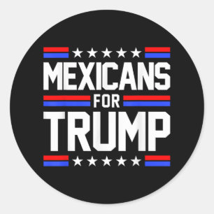 Sticker Rond Mexicains Pour Trump 2024 Mexique États-Unis