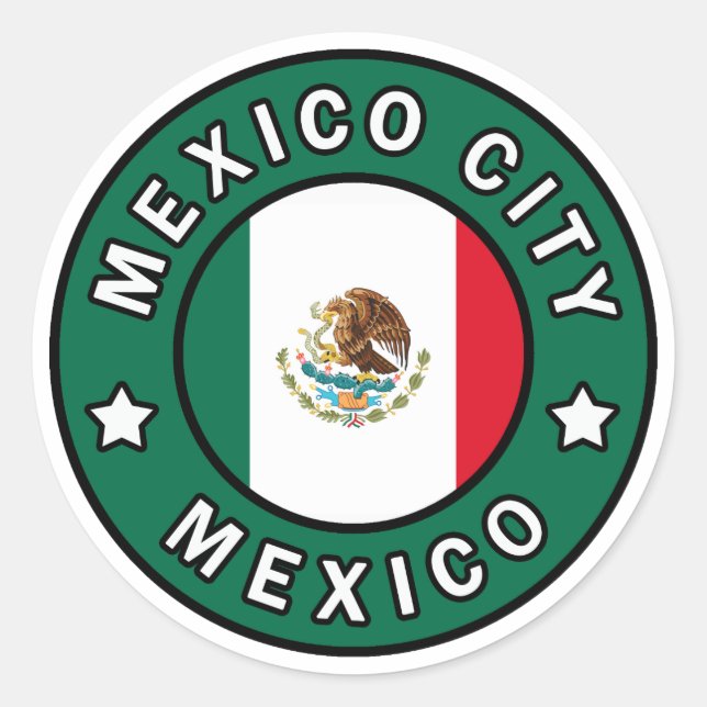 Sticker Rond Mexico City Mexico (Devant)