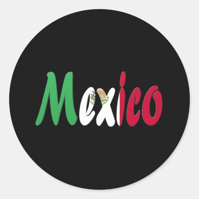 Sticker Rond Mexique (Devant)