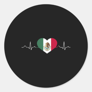 Sticker Rond Mexique Drapeau Fête de l'Indépendance Mexicaine F