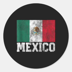 Sticker Rond Mexique Drapeau Mexicain Cinco De Mayo Fierté Nati