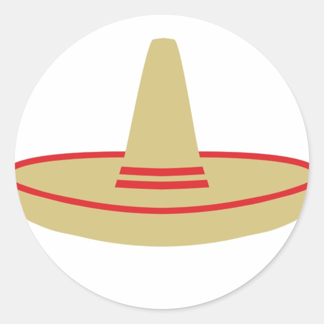Sticker Rond mexique sombrero (Devant)