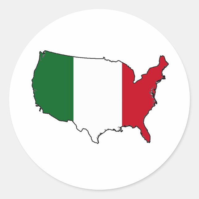 Sticker Rond Mexique USA (Devant)