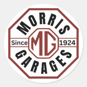 Sticker Rond MG Morris Garages