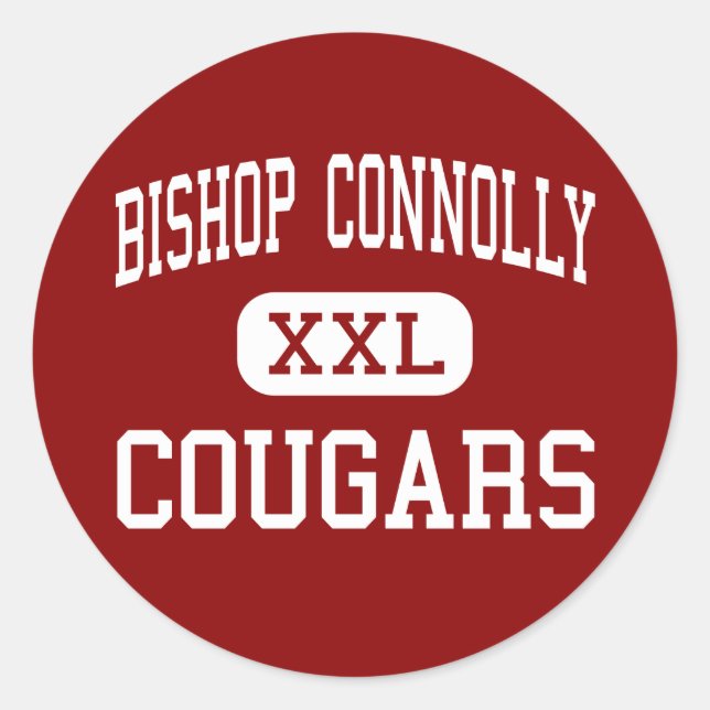 Sticker Rond Mgr Connolly - Cougars - High - Fall River (Devant)
