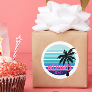Sticker Rond Miami Beach
