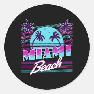 Sticker Rond Miami Floride