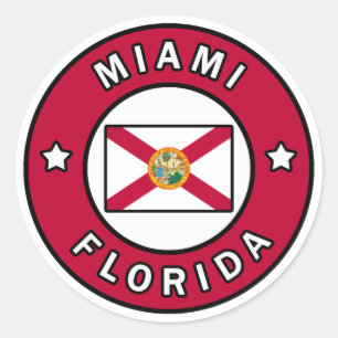 Sticker Rond Miami la Floride