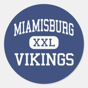 Sticker Rond Miamisburg Vikings Middle Miamisburg Ohio