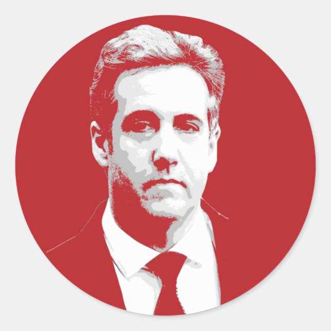 STICKER ROND MICHAEL COHEN (Devant)