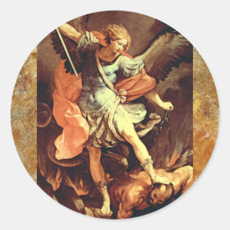 Sticker Rond Michael l'archange