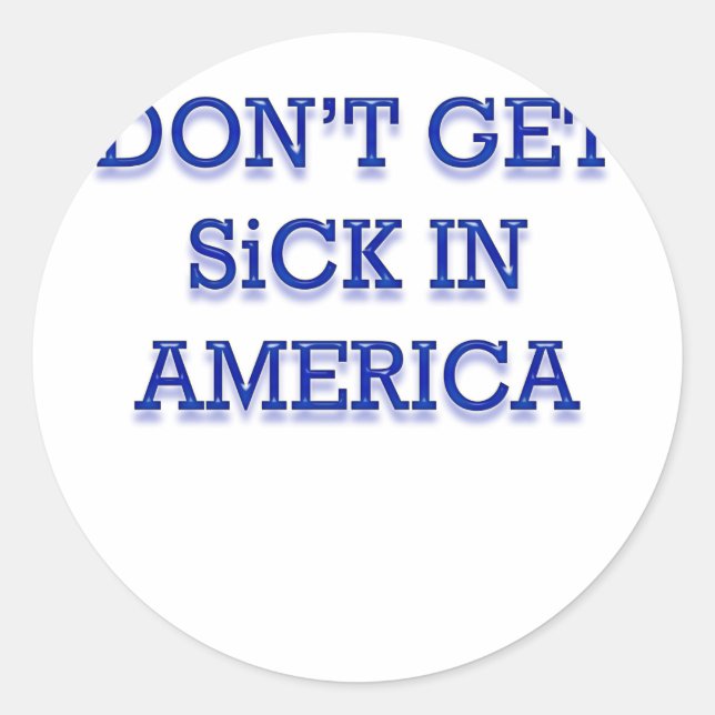 Sticker Rond Michael Moore Sait ! Support SiCKO (Devant)