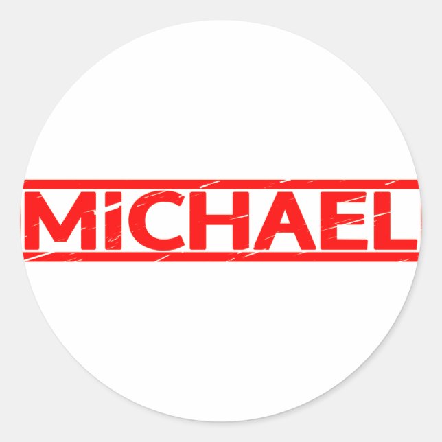 Sticker Rond Michael Stamp (Devant)
