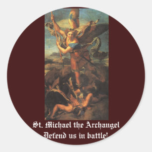Sticker Rond Michel l'Archange