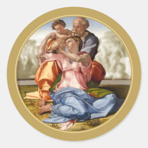 Sticker Rond Michelangelo 1507 FAMILLE SAINTE