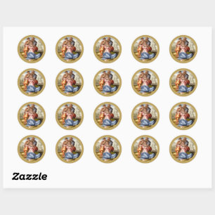 Sticker Rond Michelangelo 1507 FAMILLE SAINTE