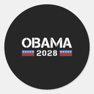 Sticker Rond Michelle Barack Obama Pour Président 28 2028 4ème