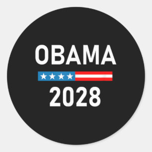 Sticker Rond Michelle Obama pour le président Obama 2028
