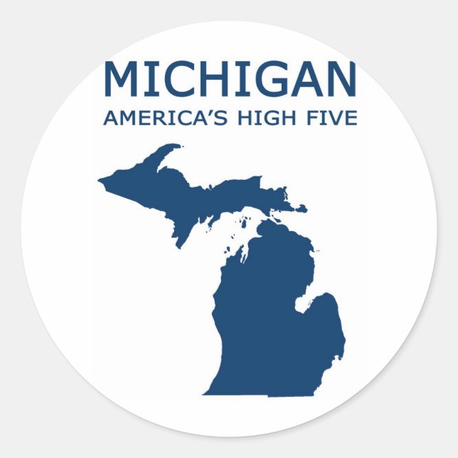 Sticker Rond Michigan H5 (Devant)