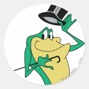 Sticker Rond Michigan J. Frog en couleur
